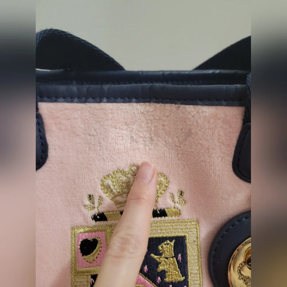 Vintage Juicy Couture Pink Velour Bag - Picture 6 of 16